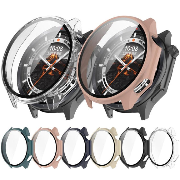 For OPPO Watch X2 Tempered Film Integrated PC Watch Protective Case(Black)