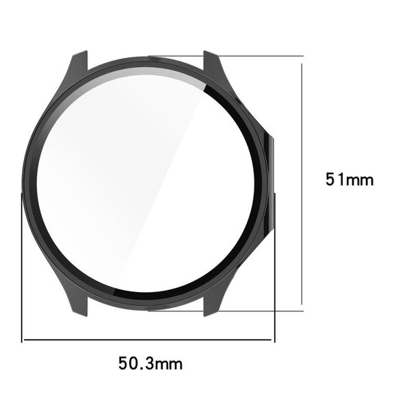 For OPPO Watch X2 Tempered Film Integrated PC Watch Protective Case(Ivory White)