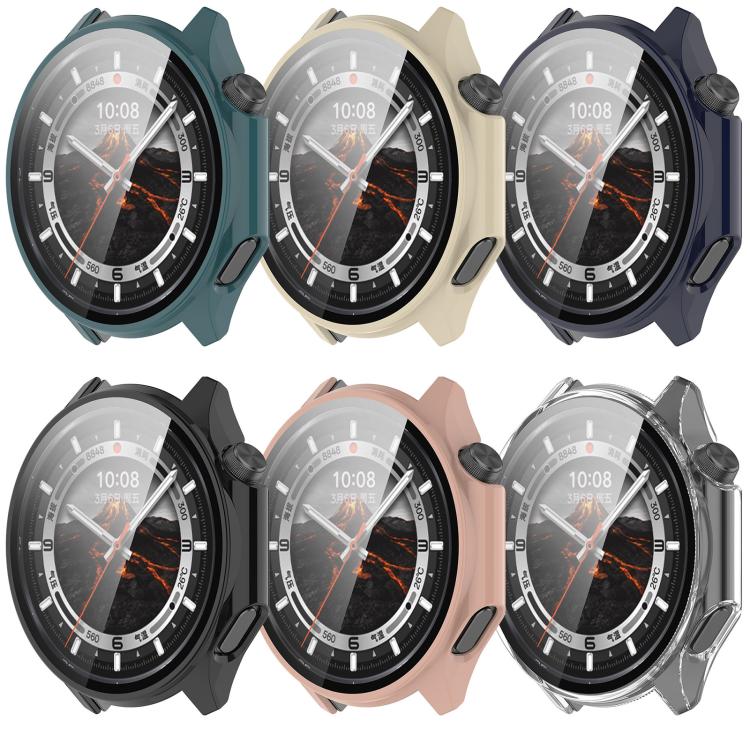 For OPPO Watch X2 Tempered Film Integrated PC Watch Protective Case(Black)