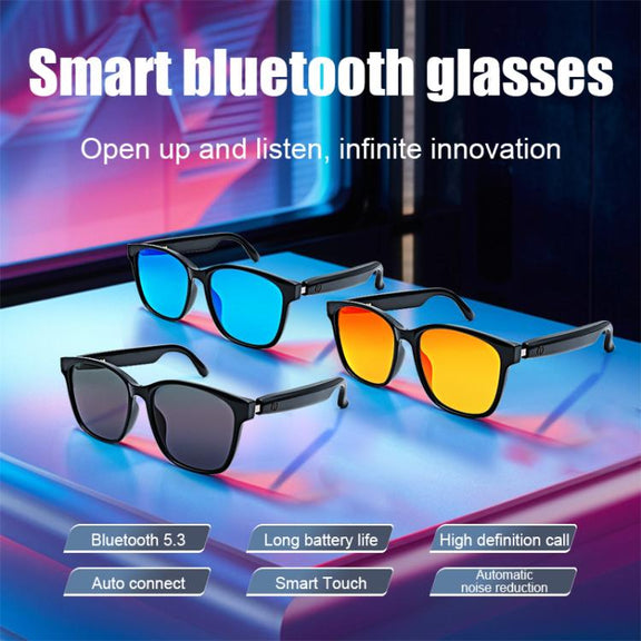 GS08 Smart Glasses, Support AI Smart Chip / Bluetooth Call / Smart Driving Navigatiion(Blue)