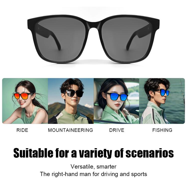 GS08 Smart Glasses, Support AI Smart Chip / Bluetooth Call / Smart Driving Navigatiion(Black)