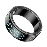 SR08 SIZE 9 Smart Ring, Support Hand Gestures Control / Wellness Tracking / Multiple Sports Modes(Black)