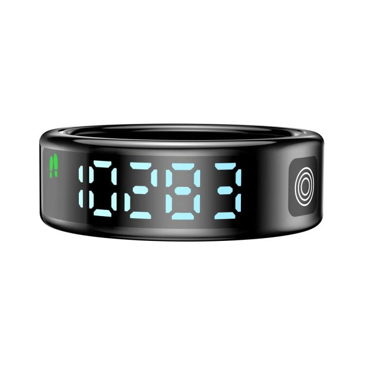 SR08 SIZE 9 Smart Ring, Support Hand Gestures Control / Wellness Tracking / Multiple Sports Modes(Black)