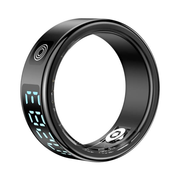 SR08 SIZE 9 Smart Ring, Support Hand Gestures Control / Wellness Tracking / Multiple Sports Modes(Black)