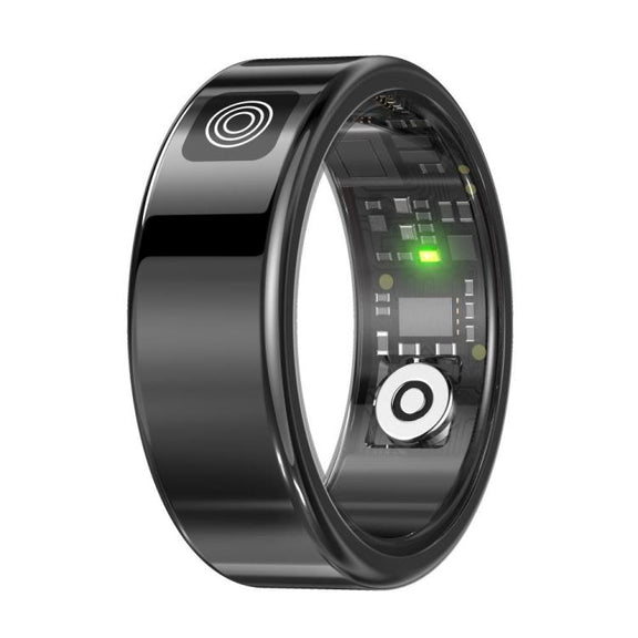 SR08 SIZE 9 Smart Ring, Support Hand Gestures Control / Wellness Tracking / Multiple Sports Modes(Black)