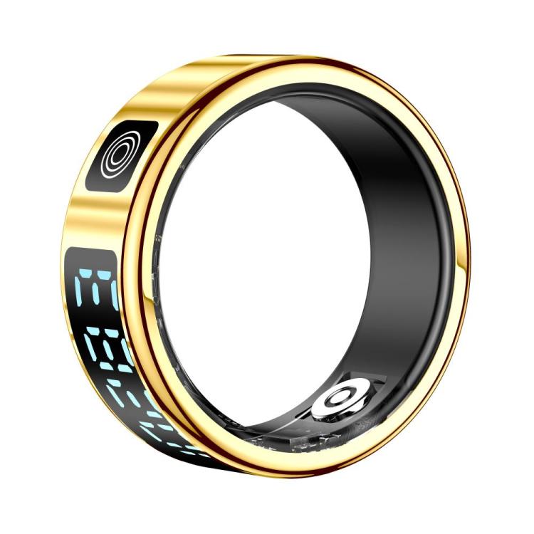 SR08 SIZE 9 Smart Ring, Support Hand Gestures Control / Wellness Tracking / Multiple Sports Modes(Gold)