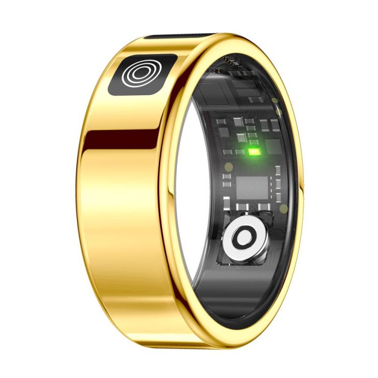 SR08 SIZE 9 Smart Ring, Support Hand Gestures Control / Wellness Tracking / Multiple Sports Modes(Gold)