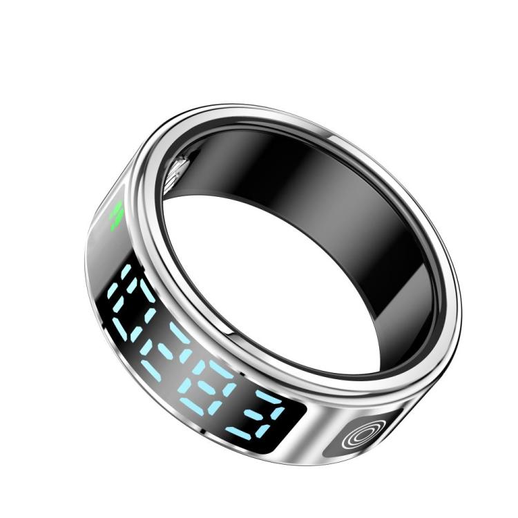 SR08 SIZE 9 Smart Ring, Support Hand Gestures Control / Wellness Tracking / Multiple Sports Modes(Silver)