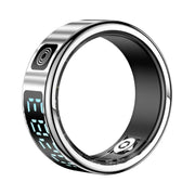 SR08 SIZE 9 Smart Ring, Support Hand Gestures Control / Wellness Tracking / Multiple Sports Modes(Silver)