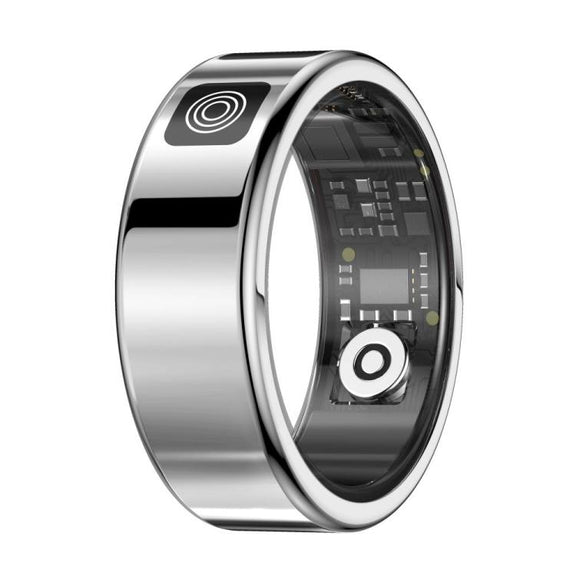 SR08 SIZE 9 Smart Ring, Support Hand Gestures Control / Wellness Tracking / Multiple Sports Modes(Silver)