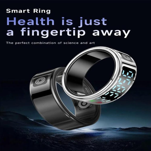 SR08 SIZE 9 Smart Ring, Support Hand Gestures Control / Wellness Tracking / Multiple Sports Modes(Silver)