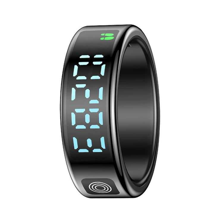 SR08 SIZE 10 Smart Ring, Support Hand Gestures Control / Wellness Tracking / Multiple Sports Modes(Black)