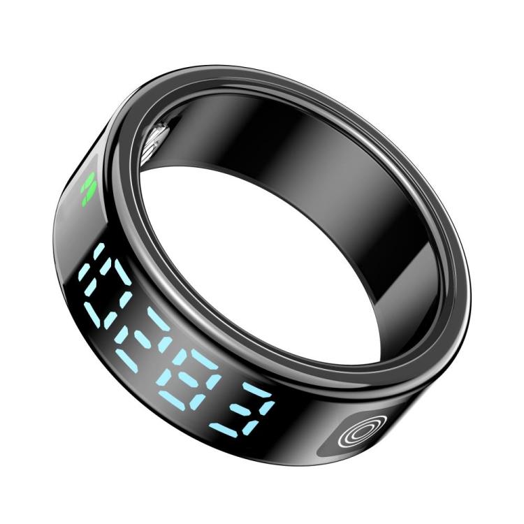 SR08 SIZE 10 Smart Ring, Support Hand Gestures Control / Wellness Tracking / Multiple Sports Modes(Black)