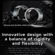 SR08 SIZE 11 Smart Ring, Support Hand Gestures Control / Wellness Tracking / Multiple Sports Modes(Black)
