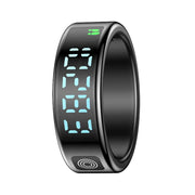 SR08 SIZE 12 Smart Ring, Support Hand Gestures Control / Wellness Tracking / Multiple Sports Modes(Black)