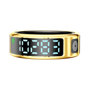 SR08 SIZE 12 Smart Ring, Support Hand Gestures Control / Wellness Tracking / Multiple Sports Modes(Gold)