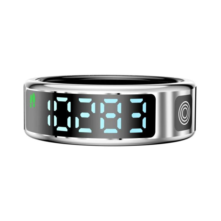 SR08 SIZE 12 Smart Ring, Support Hand Gestures Control / Wellness Tracking / Multiple Sports Modes(Silver)