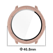 For Amazfit Active 2 A2437 Tempered Film Integrated PC Watch Protective Case(Black)