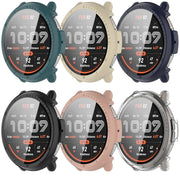 For Amazfit Active 2 A2437 Tempered Film Integrated PC Watch Protective Case(Pine Green)