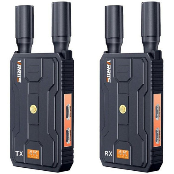 VRRIIS 097 4K HD Video HDMI Wireless Extender Kit Audio Video Wireless Transmitter Receiver, Plug:EU Plug
