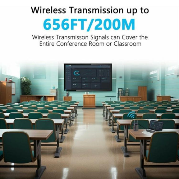 VRRIIS 097 4K HD Video HDMI Wireless Extender Kit Audio Video Wireless Transmitter Receiver, Plug:AU Plug