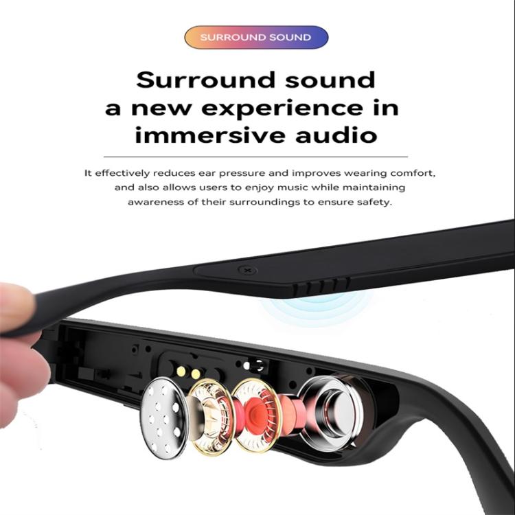 D13 Smart Glasses, Support Bluetooth Call / Bluetooth Music / Remote Control Photo(Black)