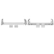 For Honor ROSSINI 2i 1 Pair Metal Head Watch Band Connector(Silver) - Other Accessories by PMc TechLife | Online Shopping South Africa | PMc TechLife | Buy Now Pay Later Mobicred