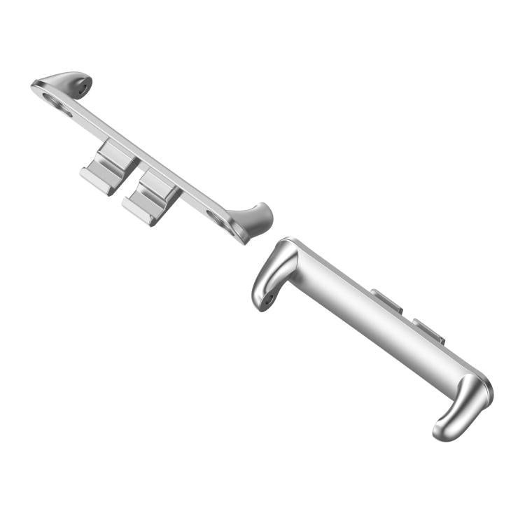 For Honor ROSSINI 2i 1 Pair Metal Head Watch Band Connector(Silver)
