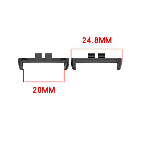 For Honor ROSSINI 2i 1 Pair Metal Head Watch Band Connector(Silver)