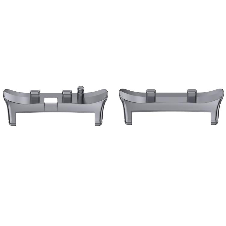 For Huawei Watch D2 1 Pair Metal Head Watch Band Connector(Gray)
