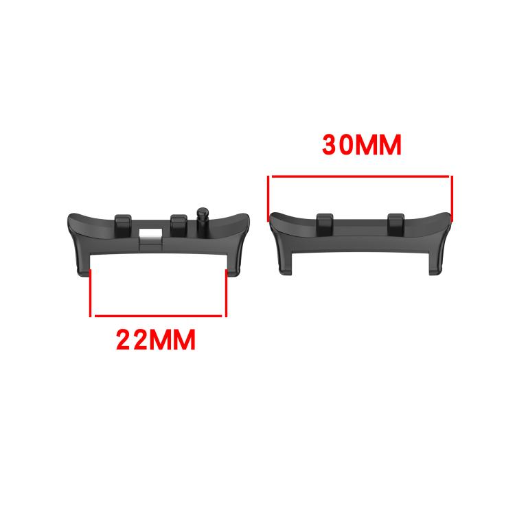 For Huawei Watch D2 1 Pair Metal Head Watch Band Connector(Starlight)