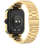 For vivo Watch GT Watch Frame Integrated Three Beads Stainless Steel Watch Band(Gold)