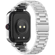 For vivo Watch GT Watch Frame Integrated Three Beads Stainless Steel Watch Band(Silver)