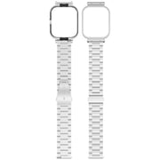 For vivo Watch GT Watch Frame Integrated Three Beads Stainless Steel Watch Band(Silver)