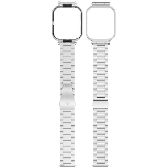 For vivo Watch GT Watch Frame Integrated Three Beads Stainless Steel Watch Band(Silver)