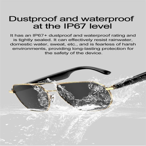 W100C Smart Glasses, Support AI Conversation / AI Intelligent Translation / Bluetooth Call(Black)