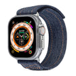 For Apple Watch 42mm / 41mm / 40mm / 38mm Kalebol Cool Denim Nylon Hook and Loop Fastener Watch Band(Gray) - free shipping - PMC TechLife - Order now!