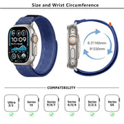 For Apple Watch 42mm / 41mm / 40mm / 38mm Kalebol Cool Denim Nylon Hook and Loop Fastener Watch Band(Black)