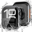 For Apple Watch Series 45mm Tempered Film Integrated PC Watch Protective Case(Original Machine Black) - Watch Cases by PMC TechLife | Online Shopping South Africa | PMC TechLife | Buy Now Pay Later Mobicred
