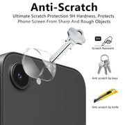 For iPhone 16e Kalebol Transparent One Piece Lens Protection Film