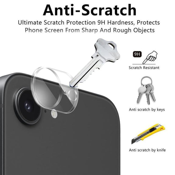For iPhone 16e Kalebol Transparent One Piece Lens Protection Film