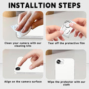 For iPhone 16e Kalebol Transparent One Piece Lens Protection Film