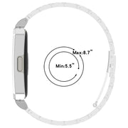 For Huawei Band 10 / 10 NFC / 9 / 9 NFC Watch Frame Integrated Three Beads Stainless Steel Watch Band(Gold)