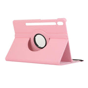 For Samsung Galaxy Tab S10 FE / S9 FE / S9 ENKAY 360 Degree Rotation Litchi Leather Smart Tablet Case(Pink)