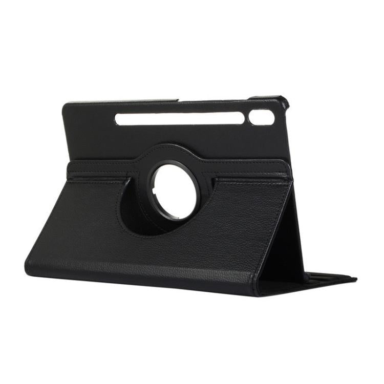 For Samsung Galaxy Tab S10+ / S9 FE+ / S9+ ENKAY 360 Degree Rotation Litchi Leather Smart Tablet Case(Black)
