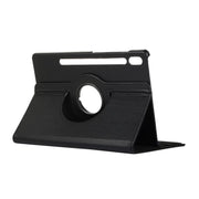 For Samsung Galaxy Tab S10+ / S9 FE+ / S9+ ENKAY 360 Degree Rotation Litchi Leather Smart Tablet Case(Black)
