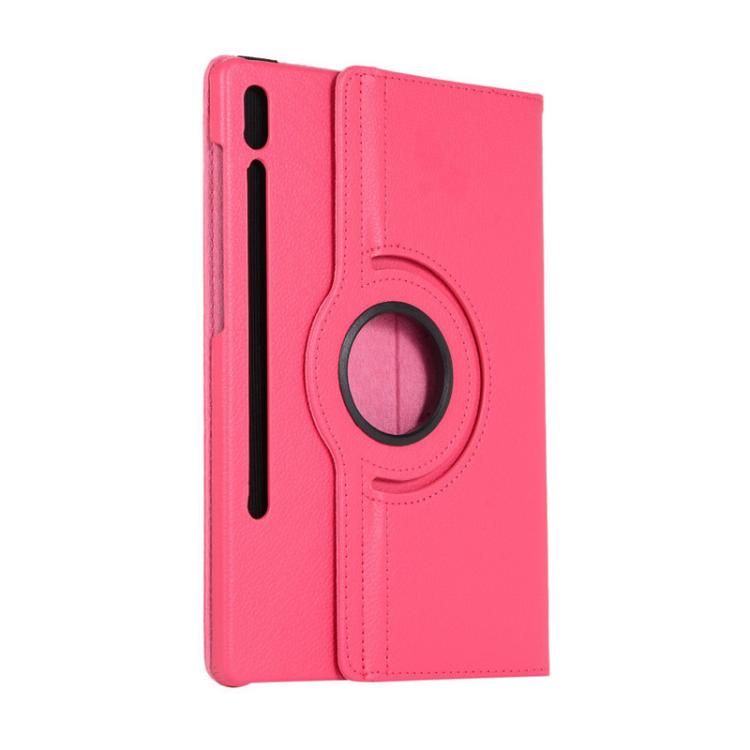 For Samsung Galaxy Tab S10+ / S9 FE+ / S9+ ENKAY 360 Degree Rotation Litchi Leather Smart Tablet Case(Black)