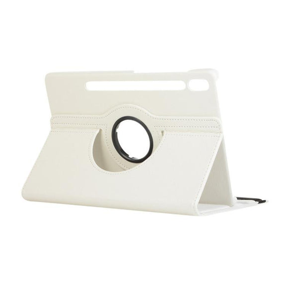 For Samsung Galaxy Tab S10+ / S9 FE+ / S9+ ENKAY 360 Degree Rotation Litchi Leather Smart Tablet Case(White)