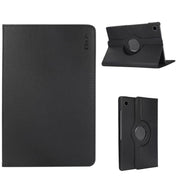 For Samsung Galaxy Tab A9+ 11.0 ENKAY 360 Degree Rotation Litchi Leather Smart Tablet Case(Black)