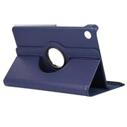 For Samsung Galaxy Tab A9 8.7 ENKAY 360 Degree Rotation Litchi Leather Smart Tablet Case(Dark Blue)